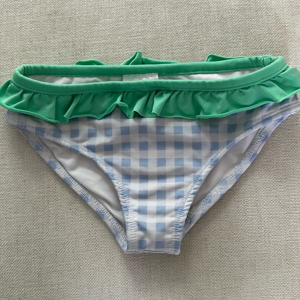Prodoh Gingham Ruffle Swim Suit Bottoms 4T